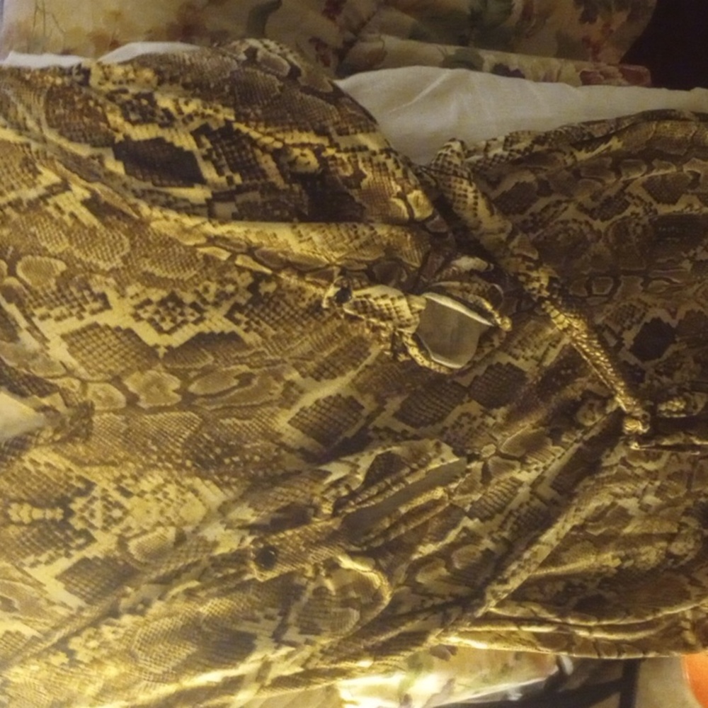 NWT XL Gourgous  snake print 3/4 sleeve Dress
